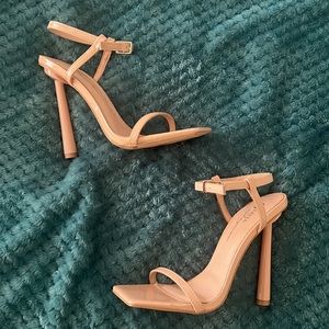 Nude high heels